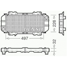 DRM10015 DENSO Радиатор, охлаждение двигателя