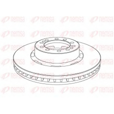 NCA1074.20 REMSA Тормозной диск