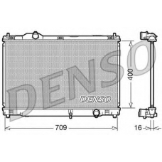 DRM51008 DENSO Радиатор, охлаждение двигателя