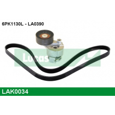 LAK0034 TRW Поликлиновой ременный комплект