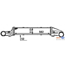 8ML 376 723-141 HELLA Интеркулер