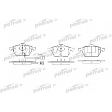 PBP1463 PATRON Комплект тормозных колодок, дисковый тормоз