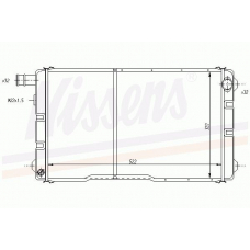 64030 NISSENS Радиатор, охлаждение двигателя