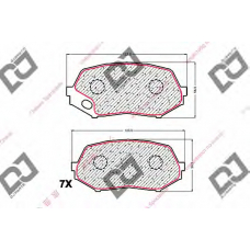 BP1807 DJ PARTS Комплект тормозных колодок, дисковый тормоз