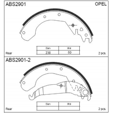 ABS2901 Allied Nippon Колодки барабанные