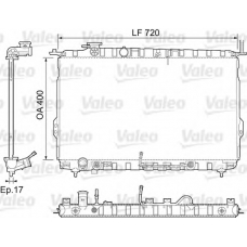 734974 VALEO Радиатор, охлаждение двигателя