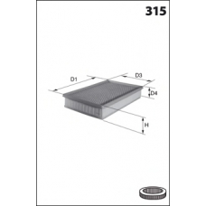 ELP9331 MECAFILTER Воздушный фильтр