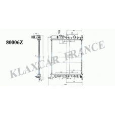 80006z KLAXCAR FRANCE Радиатор, охлаждение двигателя