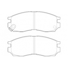 WBP21647A WAGNER LOCKHEED Комплект тормозных колодок, дисковый тормоз