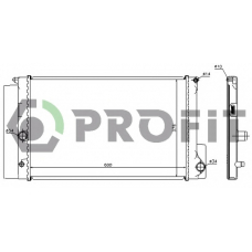 PR 1835A2 PROFIT Радиатор, охлаждение двигателя