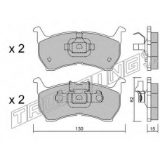 240.0 TRUSTING Комплект тормозных колодок, дисковый тормоз