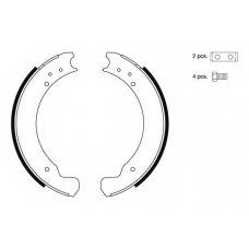 8DB 355 000-331 HELLA Комплект тормозных колодок