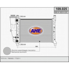 109.025 AHE Радиатор, охлаждение двигателя