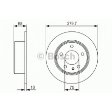 0 986 479 R01 BOSCH Тормозной диск