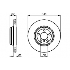 0 986 479 005 BOSCH Тормозной диск