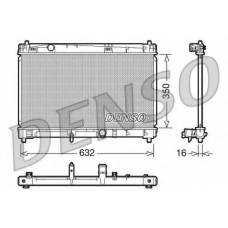 DRM50009 DENSO Радиатор, охлаждение двигателя