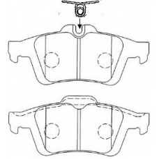 E2N065 AISIN Комплект тормозных колодок, дисковый тормоз