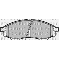 BBP1882 BORG & BECK Комплект тормозных колодок, дисковый тормоз