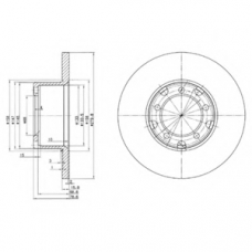 BG2265 DELPHI Тормозной диск