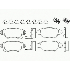 P 59 031 BREMBO Комплект тормозных колодок, дисковый тормоз