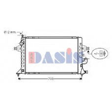 151920N AKS DASIS Радиатор, охлаждение двигателя