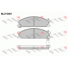 BL2134A1 FTE Комплект тормозных колодок, дисковый тормоз