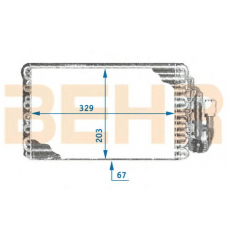 7401053 BEHR Evaporator