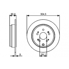 0 986 479 452 BOSCH Тормозной диск