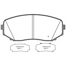 BPA1267.02 OPEN PARTS Комплект тормозных колодок, дисковый тормоз