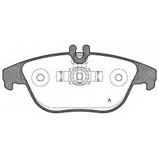 BPA1305.00 OPEN PARTS Комплект тормозных колодок, дисковый тормоз