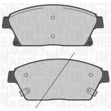 363916060424 MAGNETI MARELLI Комплект тормозных колодок, дисковый тормоз