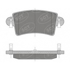 SP 496 SCT Комплект тормозных колодок, дисковый тормоз