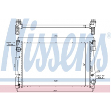 61915 NISSENS Радиатор, охлаждение двигателя