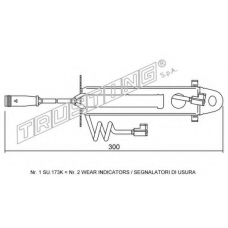 SU.173K TRUSTING Сигнализатор, износ тормозных колодок
