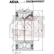 DACM44830037 ASVA Подшипник ступицы колеса