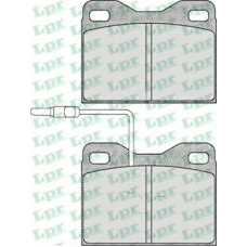05P148 LPR Комплект тормозных колодок, дисковый тормоз