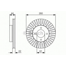 0 986 479 538 BOSCH Тормозной диск