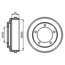 0 986 477 048 BOSCH Тормозной барабан