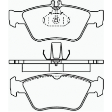 P 50 023 BREMBO Комплект тормозных колодок, дисковый тормоз