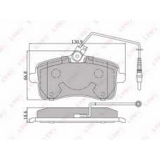 BD-6101 LYNX Тормозные колодки дисковые