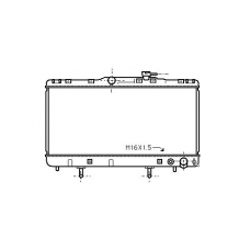 TO2203 AVA Радиатор, охлаждение двигателя
