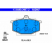 13.0460-2967.2 ATE Комплект тормозных колодок, дисковый тормоз