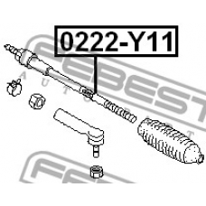 0222-Y11 FEBEST Осевой шарнир, рулевая тяга