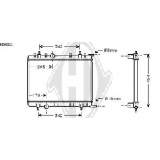 8420004 DIEDERICHS Радиатор, охлаждение двигателя