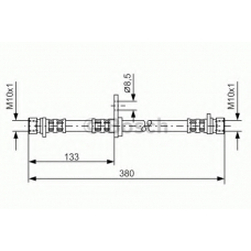 1 987 476 109 BOSCH Тормозной шланг