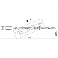 SU.146 TRUSTING Сигнализатор, износ тормозных колодок