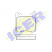 180122 ICER Комплект тормозных колодок, дисковый тормоз
