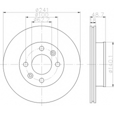 8DD 355 112-791 HELLA PAGID Тормозной диск