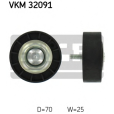 VKM 32091 SKF Паразитный / ведущий ролик, поликлиновой ремень