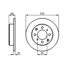 0 986 478 348 BOSCH Тормозной диск